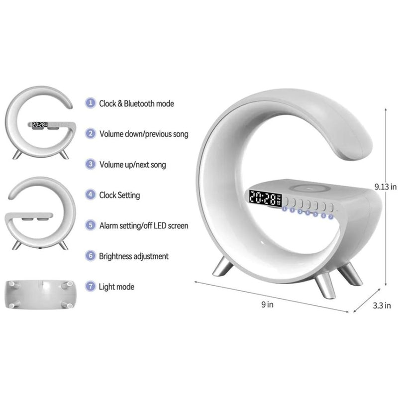 Caixa de Som G-Speaker Bluetooth multifuncional com luz noturna